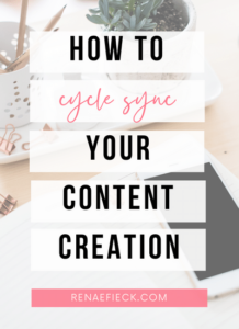 How to Cycle Sync Your Social Media ⋆ Renae Fieck