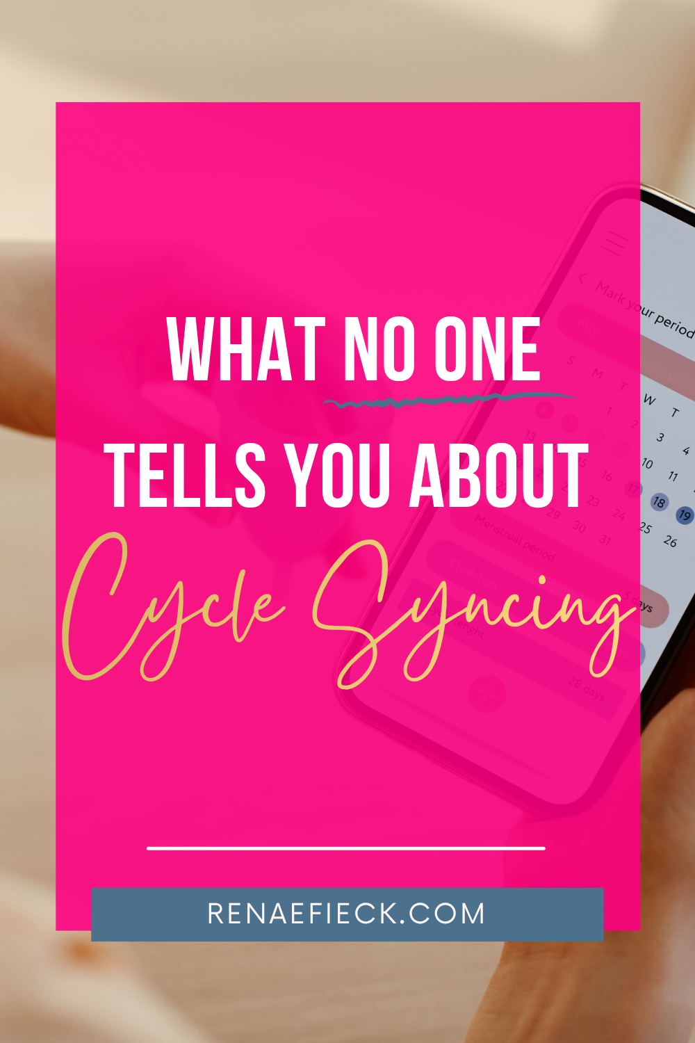 What No One Tells You About Cycle Syncing